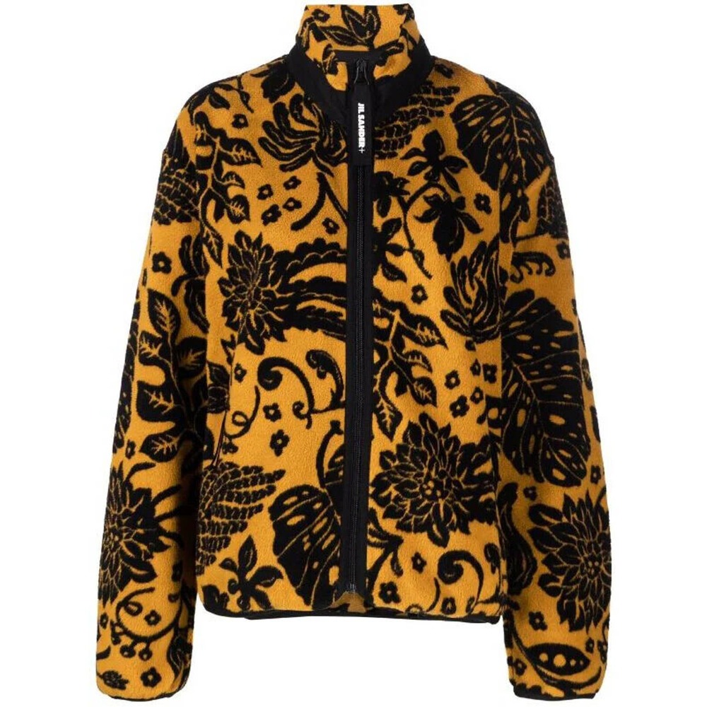 Jil Sander zippered jacquard fleece sweatshirt Size XL